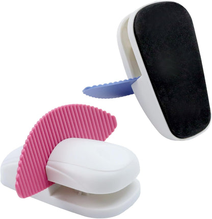 A4 Document Holder 3Pcs, Can Hold 15 Sheets of Paper for Typing & Reading, Press Type ABS Portable Copies Stand Desktop Paper Stand