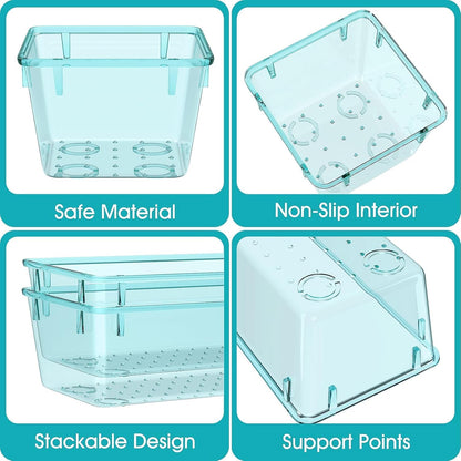 StorMiracle 28 PCS Clear Plastic Drawer Organizers Set, 4 Size Desk Drawer Organizer Trays for Makeup, Jewelry, Kitchen Utensils, Gadgets and Office Accessories