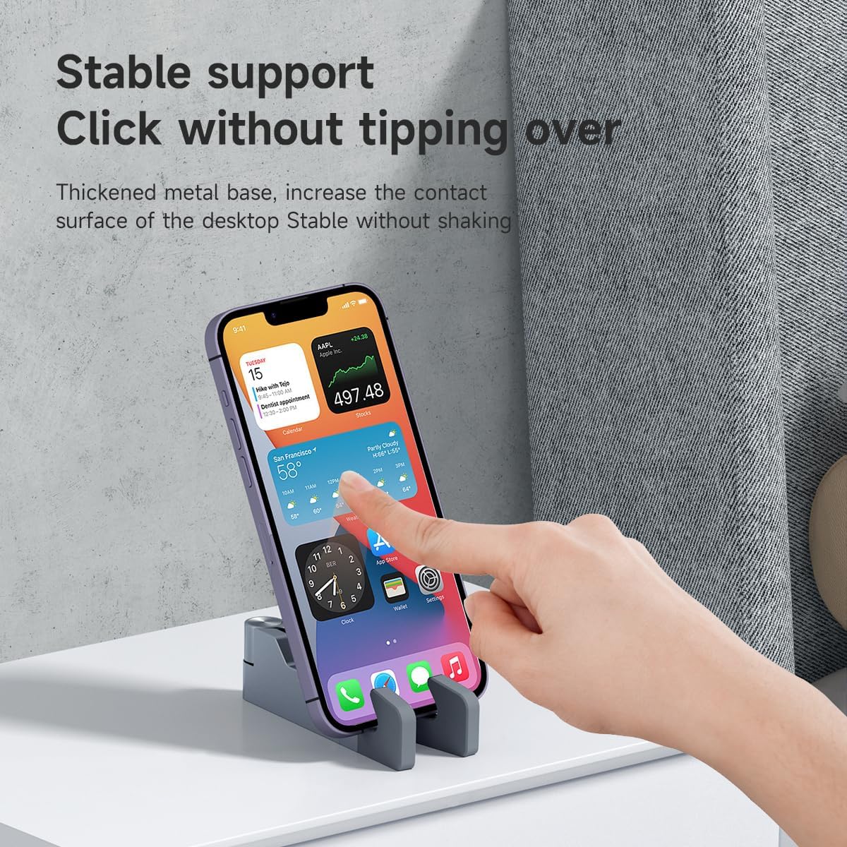 Hagibis Cell Phone Stand for Desk, 4 in 1 Foldable Aluminum Portable Travel Phone Holder with Bottle Opener, Box Opener, Ruler for iPhone 16 15 14 13 12 11 Pro Max Samsung Galaxy
