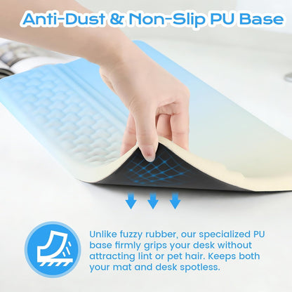 Keyboard Wrist Rest with Ergonomic Height - Computer Keyboard Stand & Soft Cushioned Pad for Wrist Pain Relief - Non-Slip Typing Support for Office, Gaming & Home (Black)