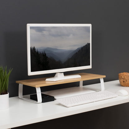 VIVO Monitor and Laptop Stand, 24 inch Desktop Riser, Black, STAND-V000D