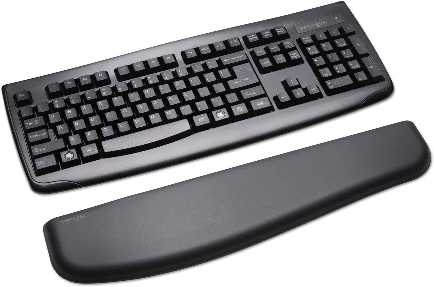 Kensington ErgoSoft Wrist Rest for Slim, Compact Keyboards, Black (K52801WW), 3.9 x 0.4 x 11.1 inches