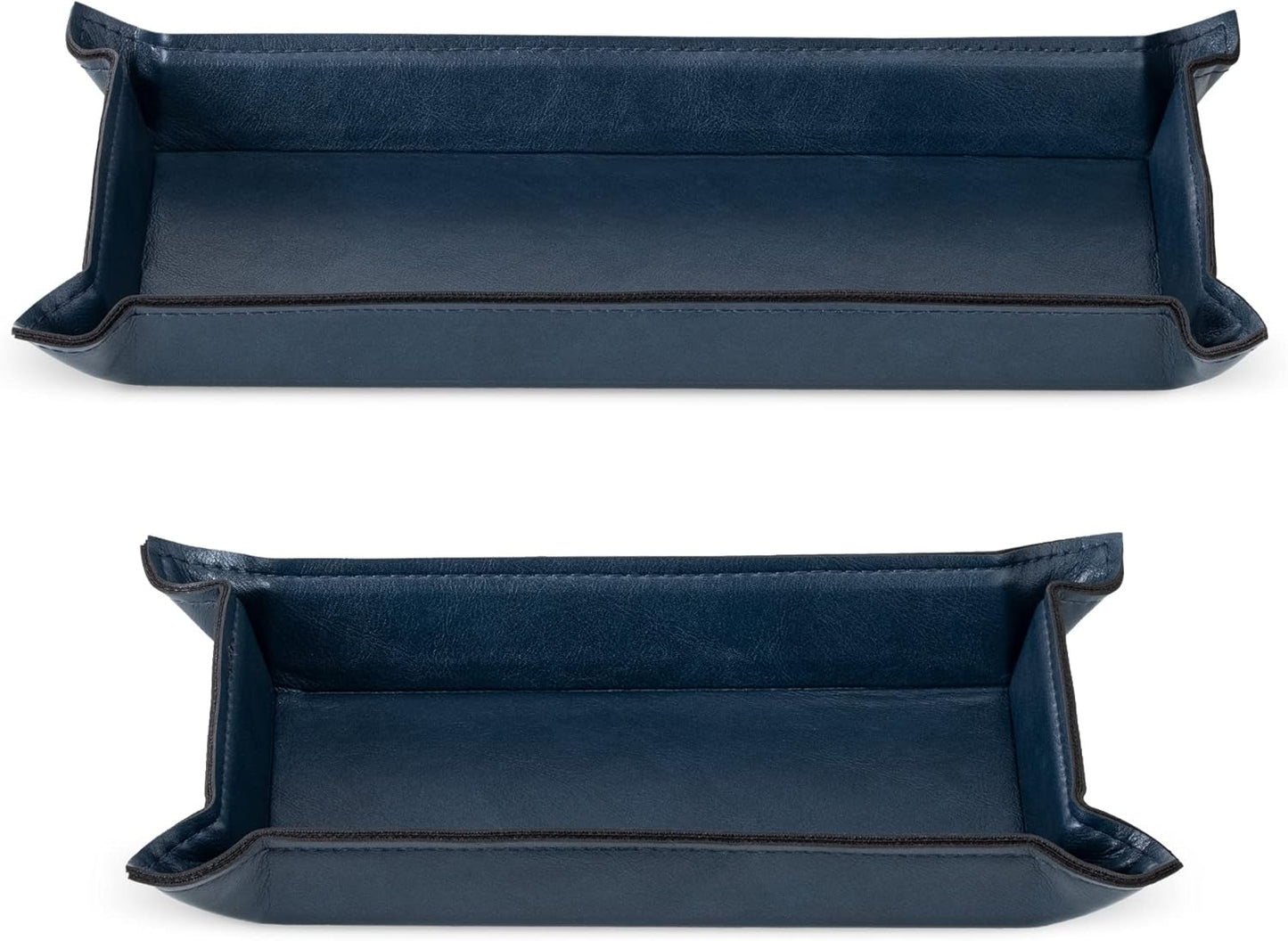 Navaris 2 x Empty Tray for Keys, Coins, Mobile Phones, Jewellery – Entrance Table for Office Bedside Tables
