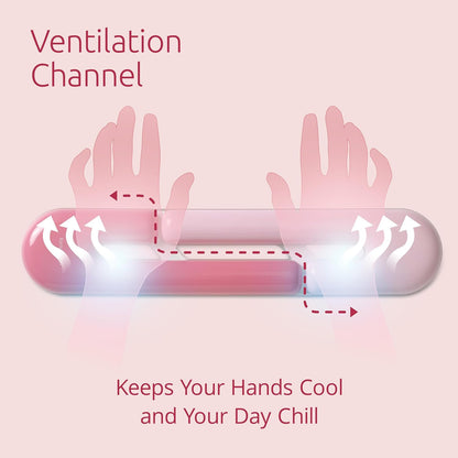 Kensington Duo Gel Loop Wrist Rest for Keyboard, Wrist Pad for Full Size Keyboard, Ergonomic Wrist Pad, Non-Skid Computer Pad with Wrist Support, Pink K62679WW, 17.7" x 3.7"x 0.9”