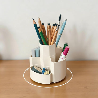 Pencil Pen Holder Desk Organizers Green Desktop Storage Stationery Supplies, Cute Cup Pot for Office, School, Art Supply
