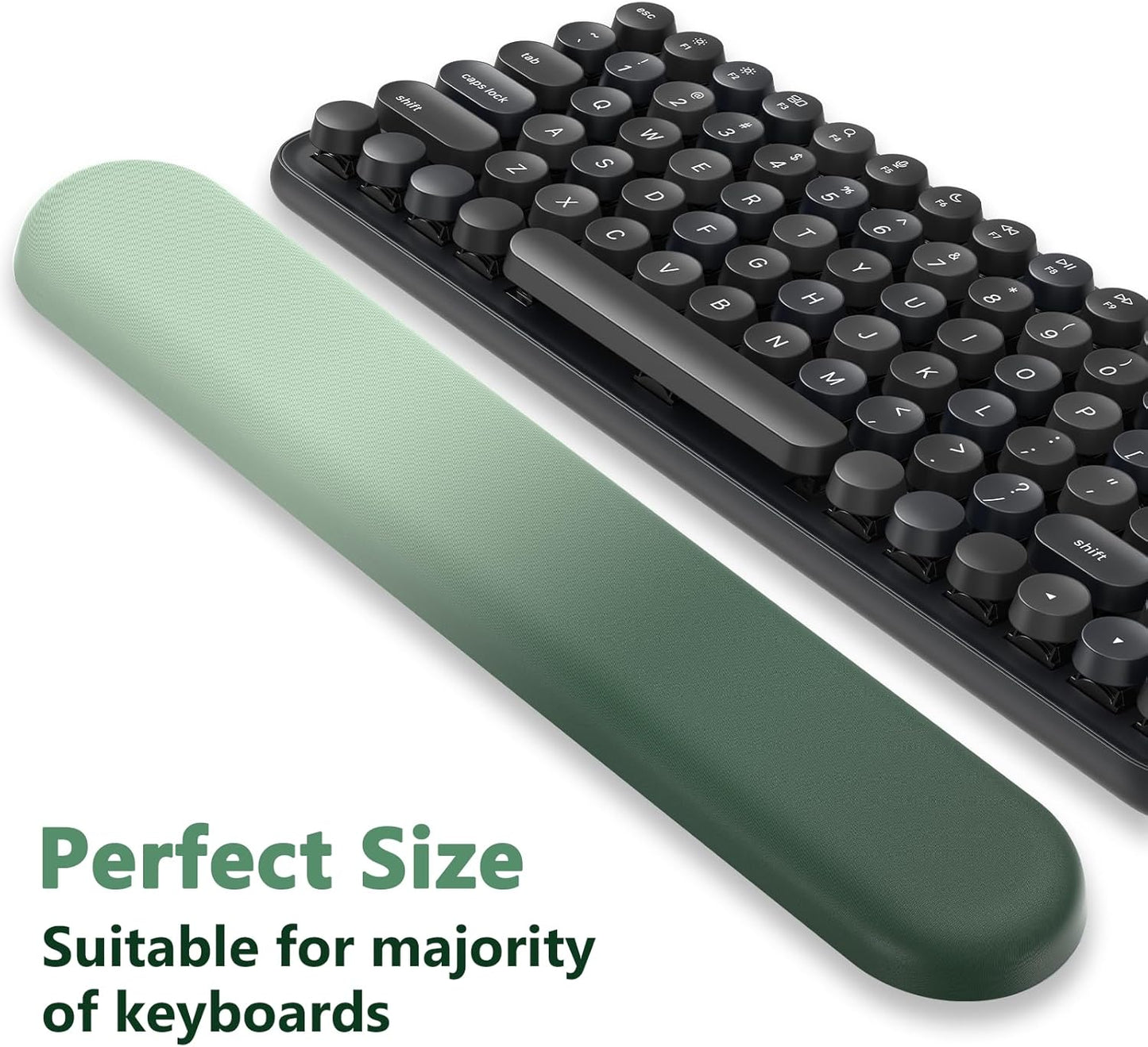 AKIT Ergonomic Mouse Pad with Wrist Rest& Keyboard Wrist Rest, Wrist Rest for Computer Keyboard, Pain Relief, Non-Slip Gel Base, Mousepad Wrist Support for Gaming, Office, Waterdrop Shaped Pink