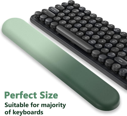 AKIT Ergonomic Mouse Pad with Wrist Rest& Keyboard Wrist Rest, Wrist Rest for Computer Keyboard, Pain Relief, Non-Slip Gel Base, Mousepad Wrist Support for Gaming, Office, Waterdrop Shaped Pink