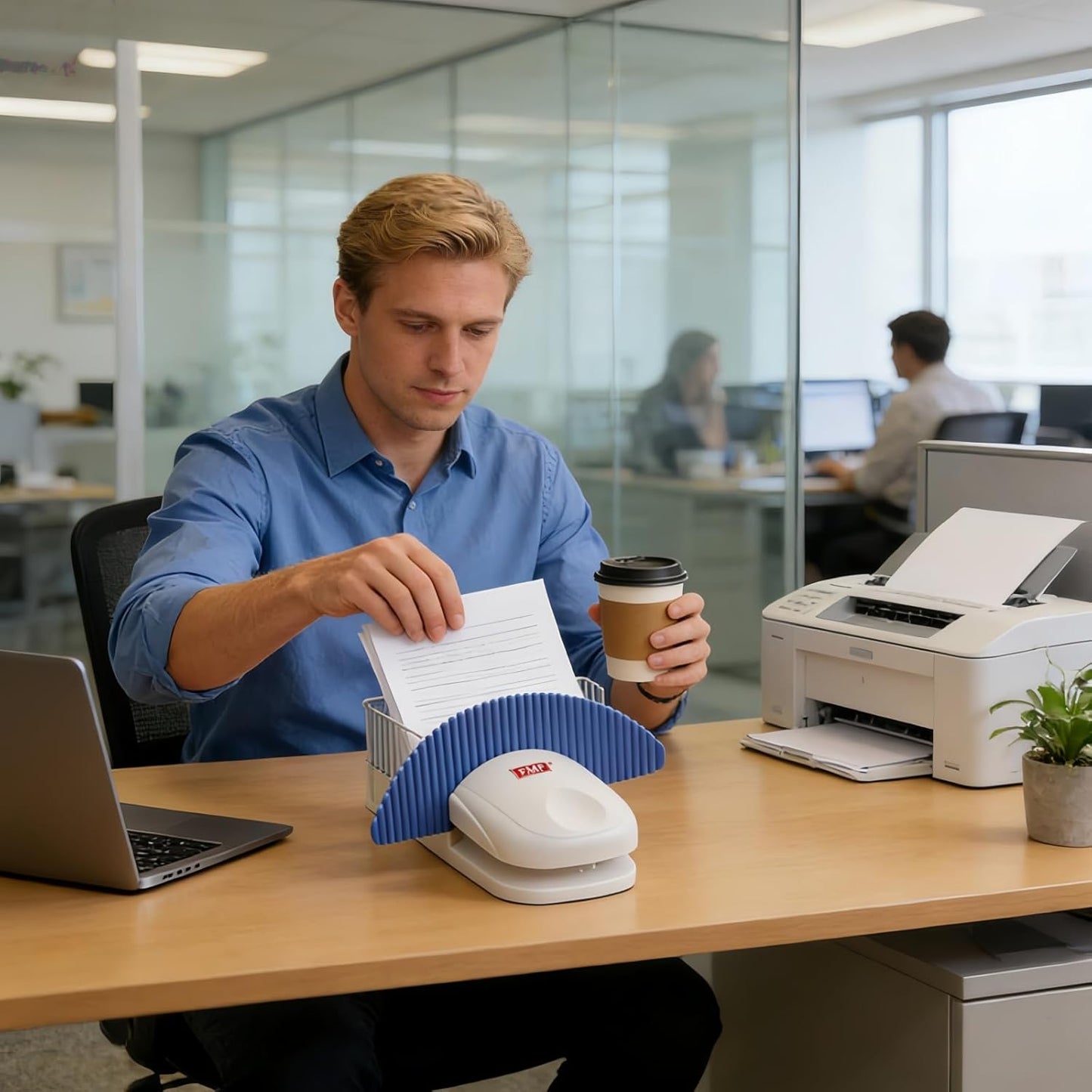 Document Holder for Typing,Portable Paper Stand with Non-Slip Base for A4 Paper,Compact Reading Clip Holder for Office Typing Reading