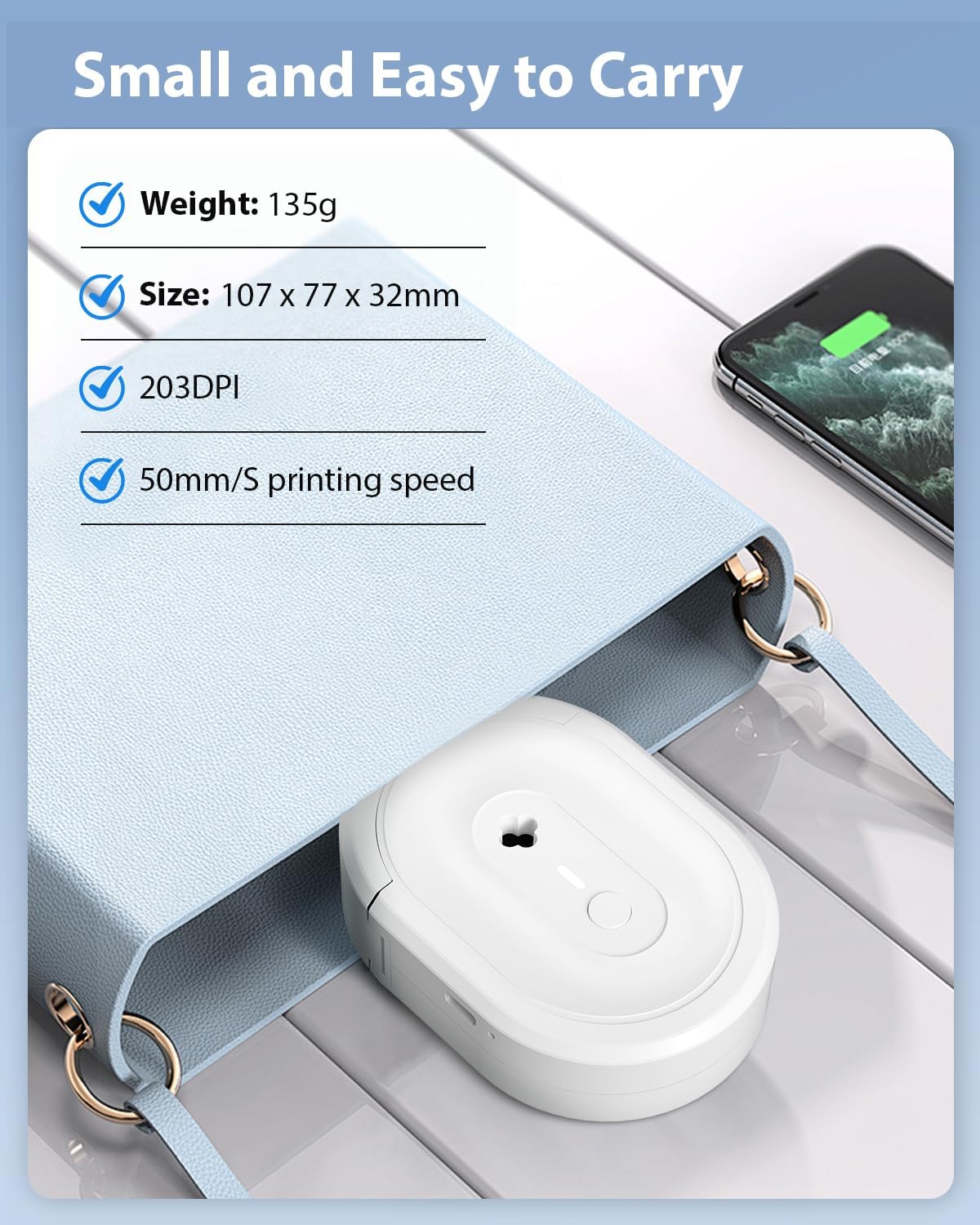 Label Maker Machine with Tape, N12 Portable Bluetooth Label Printer, Wireless Mini Label Makers Thermal Sticker with Multiple Templates for Home, Kitchen, School, Office Organization, Green