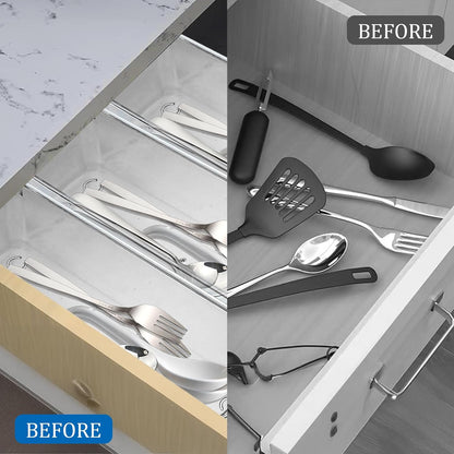 12pcs Clear Plastic Drawers Organizer, 9 x 3 x 2 Inches Stackable Acrylic Drawer Organizer, Non-Slip Clear Drawer Organizers for Bathroom, Office, Kitchen Cabinets, Dressing Tables, Makeup, Utensil