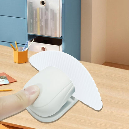 Paper Holder Stand for Desk, Paper Stand for Desk When Typing, Document Holder, Portable Counterweight Copies Stand Desktop Clamp for A4 Paper Documents Office Typing Reading (Blue)