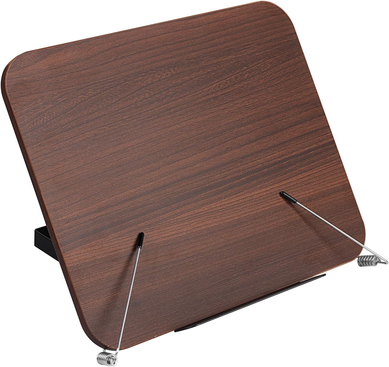 Honagu Desk Book Stand, Reading Rest Holder, Angle Adjustable for Textbooks, Documents, Cookbooks, Music Books, Tablets, Recipes (Yellow Wood)