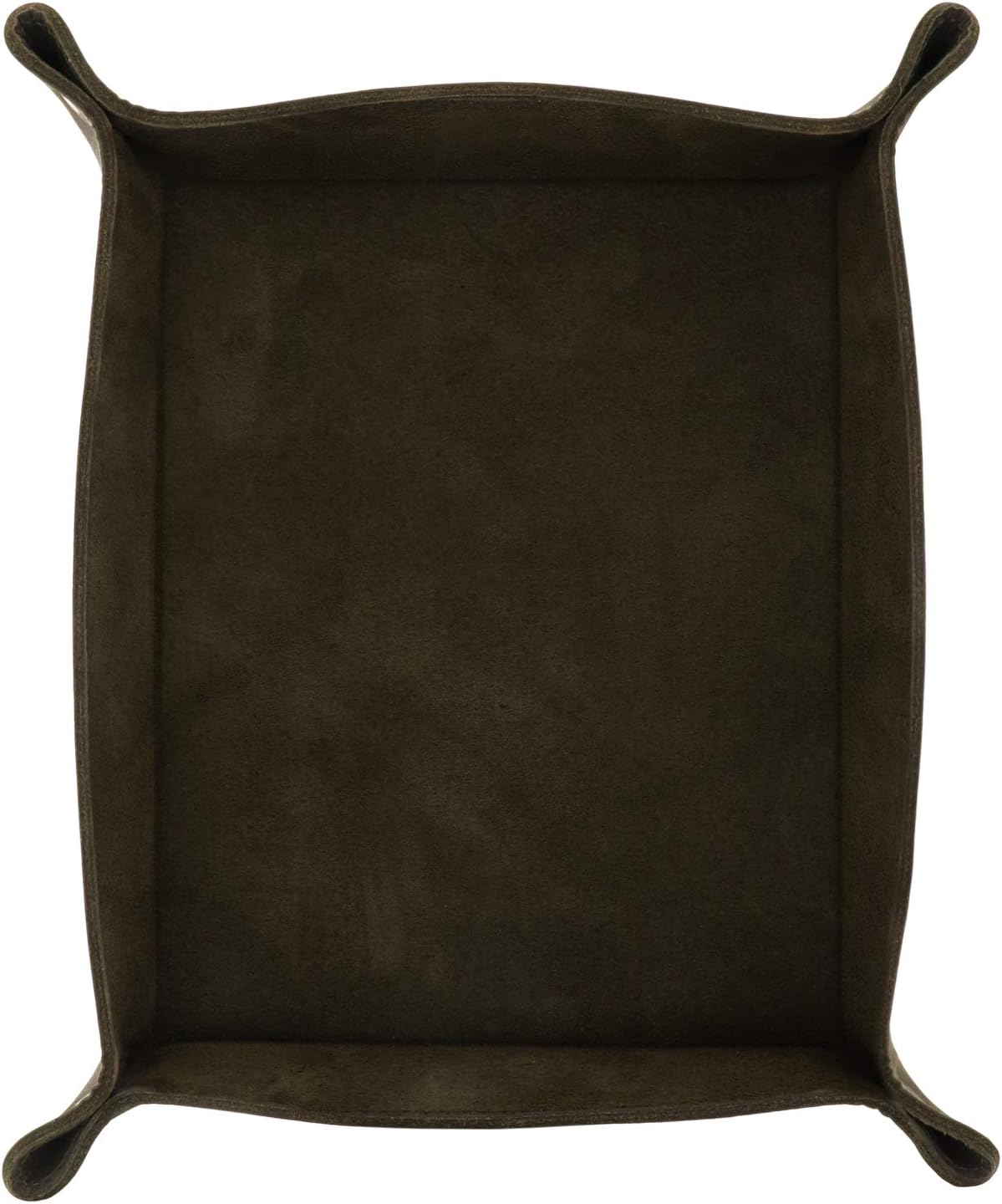 Londo Genuine Leather Tray Organizer - Practical Lightweight Water Resistant Computer Table Desk Storage Box for Wallets, Watches, Keys, Coins, Cell Phones and Office Equipment