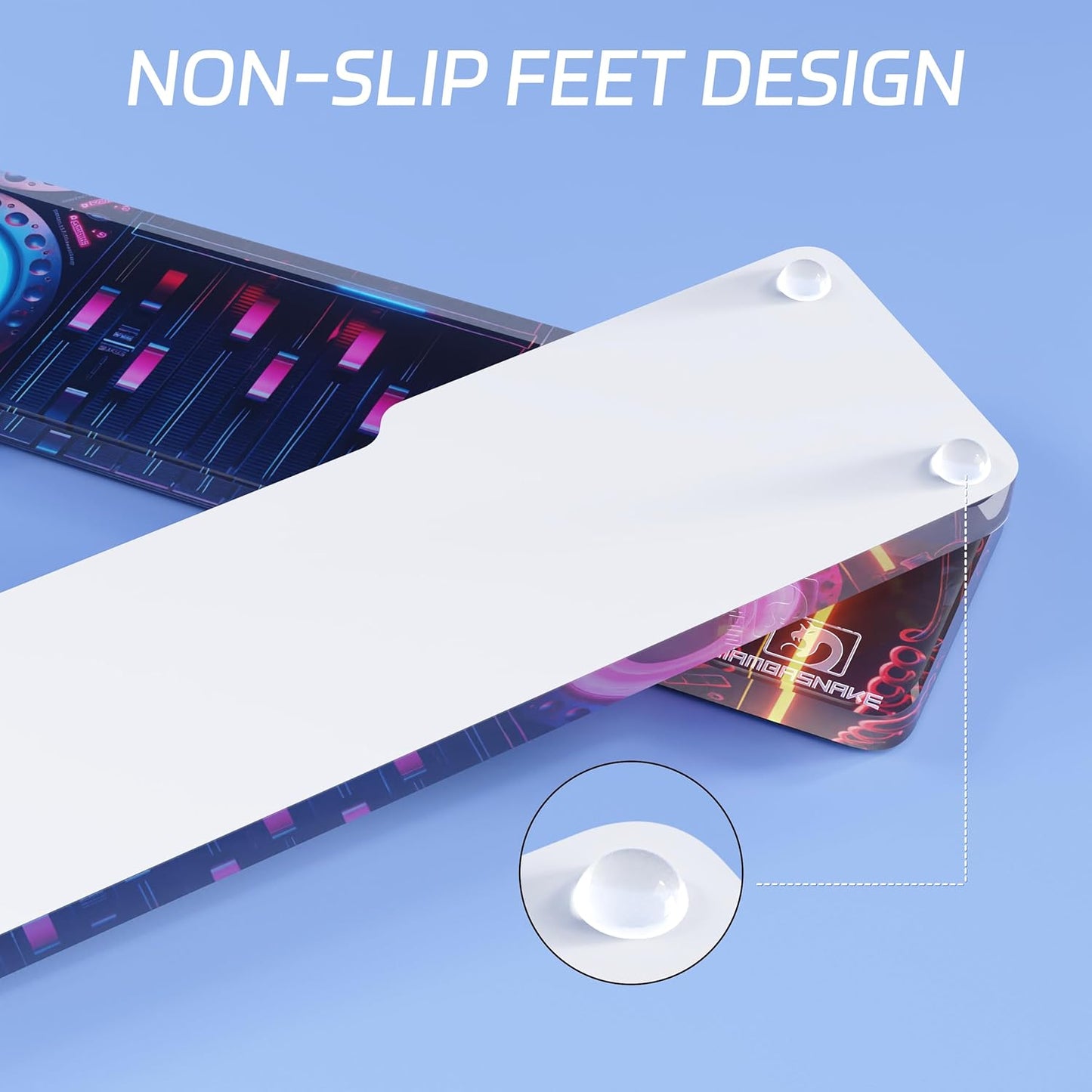 SELORSS Acrylic Keyboard Wrist Rest 98-Key Mechanical Keyboards Ergonomic Palm Rest for Computer Keyboard,Anti-Slip Base,Wrist Pad for Laptop,Office & Home-Easy Typing