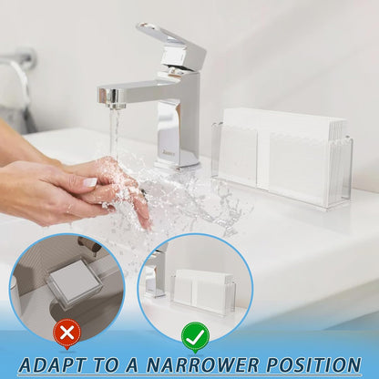 Transparent Acrylic Napkin Holder Clear Guest Paper Disposable Hand Towel Dispenser Tray Organizer For Table Home Kitchen Restaurant and Hotel Business