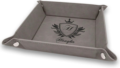 Personalized Organizer for Men, Jewelry Tray, Desk Organizers for Men Women, Men Women Jewelry Key Tray, Desk Storage Plate, Valet Tray Desktop Storage Organizer