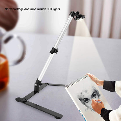 Overhead Video Stand Phone Holder Articulating Arm Phone Mount Table Top ChromLives Scissor Boom Arm Articulating Phone Stand Tablet Phone Holder for Streaming Phone Baking Crafting