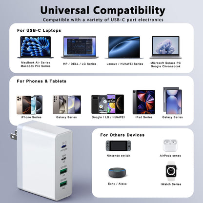 USB C Charger,10 Ports USB Charging Station with 6 Ports USB-C, Desktop 50W Multi Ports Charger Compatible with iPhone 12/13/14/15/16/Galaxy S22/S23/S24/S25/Tablet/Watch/Headphones