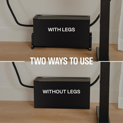 Extra Large Cable Management Box, Wood Cord Hider Box & Organizer for Power Strip, TV Wires & Desk Cable Storage