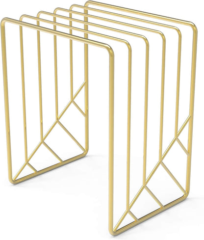 U Brands Metal Letter Sorter, Desktop Accessory, Vena Collection, Gold