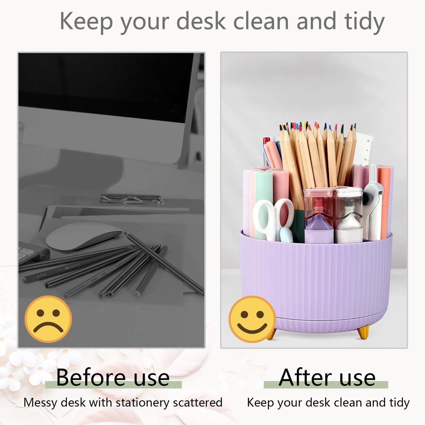 suniya Office Supplies,Gold Desk Accessories,with Stapler,Tape Dispenser,Pen Holder,Scissors,Phone Stand,Staple Remover,Ballpoint Pen,Clear Tape, Staples,Ruler,Clips,Best Gift for Business or Boss