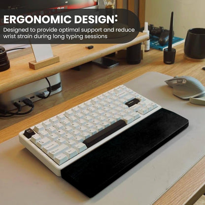 Kothar Wooden Keyboard Wrist Rest (Compact, Black)
