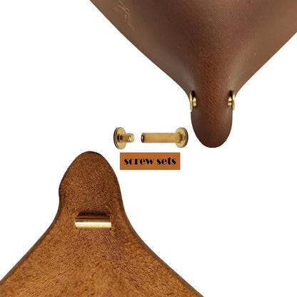 Leather Valet Tray Entryway Catchcall Tray Nightstand Organizer Storage for Wallets Watches Keys Holder Dish Bowl Coins Office Desk Accessory (Antique Brown-Oil Wax Leather).