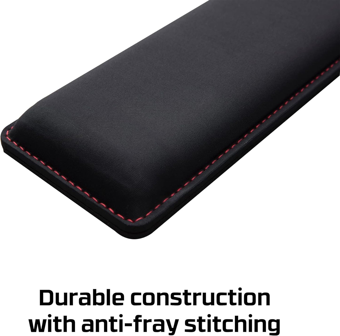 HyperX Wrist Rest - Full Sized - Cooling Gel - Memory Foam - Anti-Slip - Ergonomic - Keyboard Accessory, Black