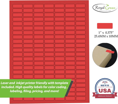 White Rectangular Labels + Bonus Color Labels - Value Pack - 1138 Pack