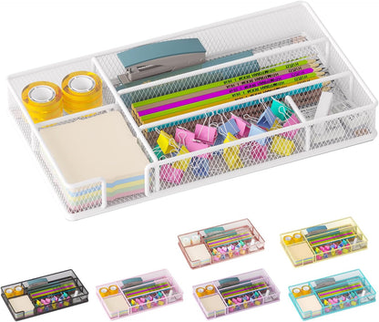 Desk Drawer Organizer Tray, Office Drawer Organizer, Workspace Organizers, Suitable for Tools, Pencils, Office Supplies Storage (Black)