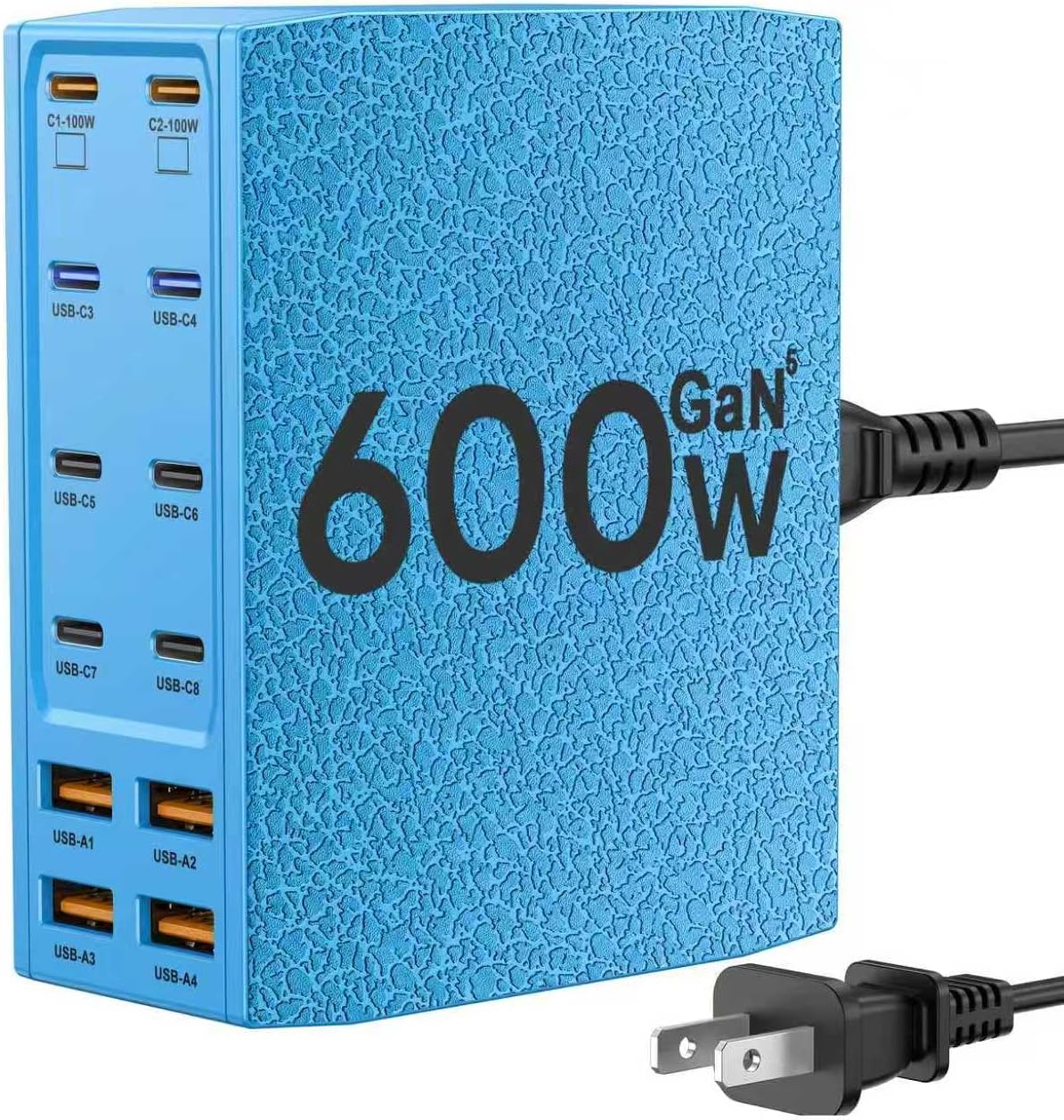 USB Charging Station (900W),12-Port USB C Charger Block with Dual 100W PD USB-C Fast Charging Station Hub for MacBook Pro/Air/All iPad Phone 17/16 15/14/13/Pro Max/Samsung Galaxy Note (Black)