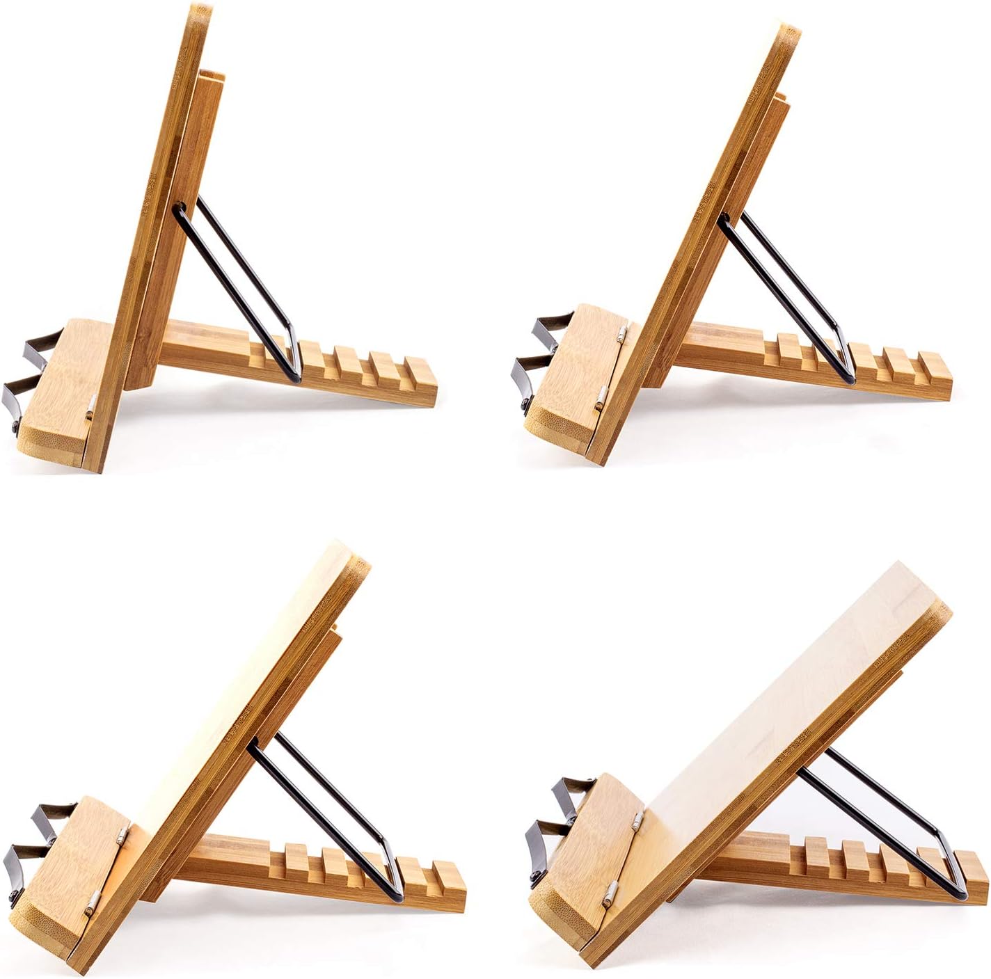 (19.68 x 14 Inches) Extra Large A+ XL Bamboo Book Stand for Textbooks Reading Hands Free,Cookbook Stand,Laptop,iPad,Tablet PC,Music Book,with Adjustable Motherboard Angle