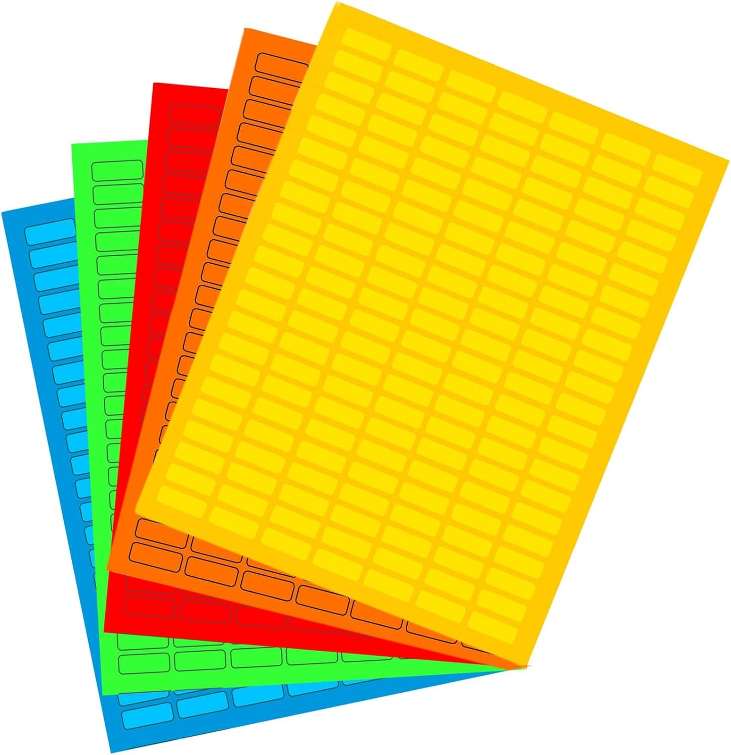White Rectangular Labels + Bonus Color Labels - Value Pack - 1138 Pack