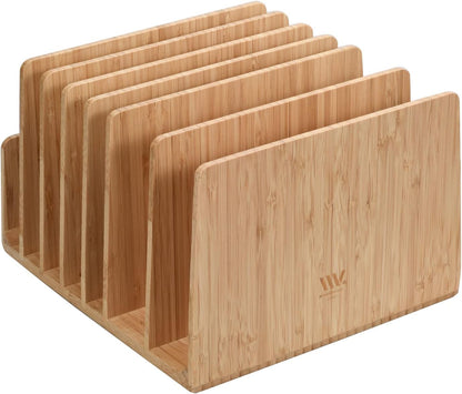 MobileVision Bamboo Multi Device Organizer for Smartphones, Tablets and Laptops, 5 Slots