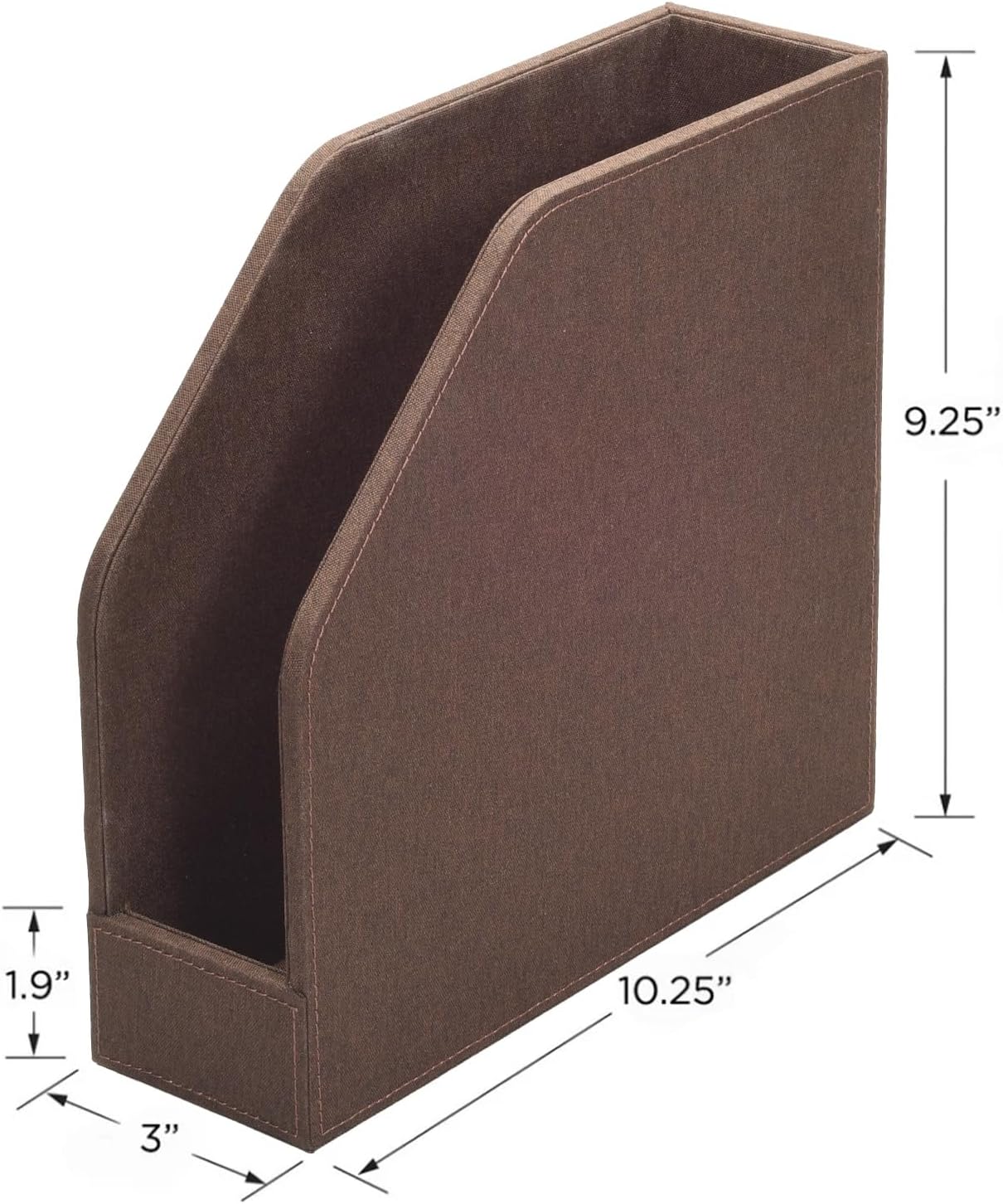 MobileVision Bamboo Vertical File Folder Holder & Office Product Organizer, Store Files, Magazines, Notepads, Books and more, 2 Pack Combo Set