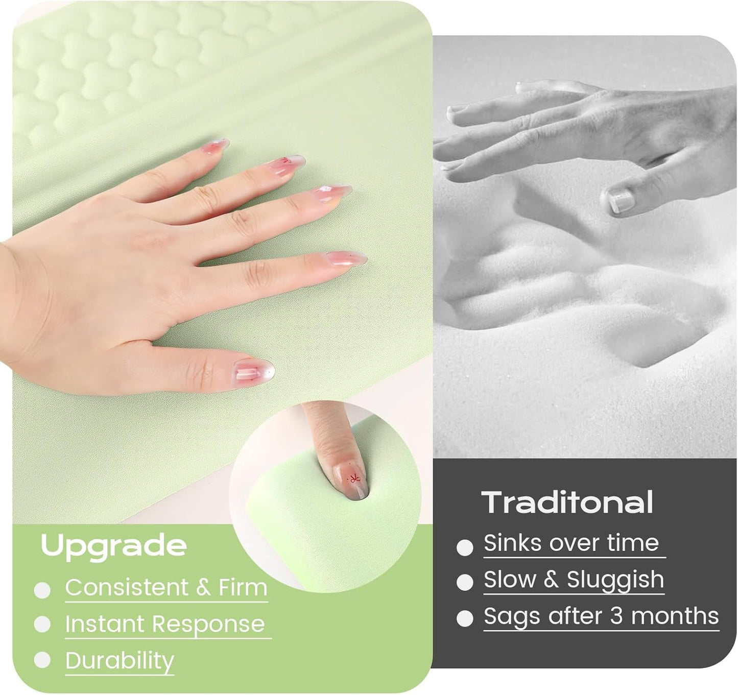 Keyboard Wrist Rest with Ergonomic Height - Computer Keyboard Stand & Soft Cushioned Pad for Wrist Pain Relief - Non-Slip Typing Support for Office, Gaming & Home (Black)