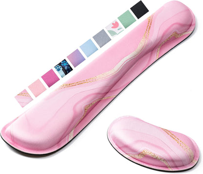 Hoewina Keyboard Wrist Rest,Ergonomic Wrist Rest,Superfine Fabric and Gel Memory Foam Wrist Pad for Computer Keyboard for Easy Typing & Pain Relief, Suitable for Office, Family, Outdoor, Black