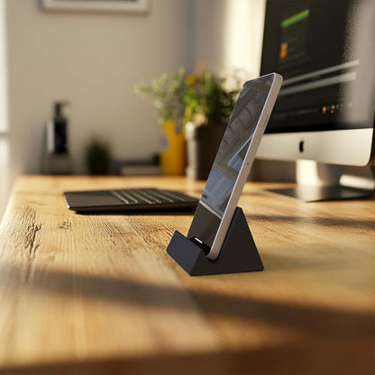 Concrete phone stand, desktop phone stand, multifunctional stand, compatible with iPhone 16/15/14/13/12 smartphones (Ink wash)