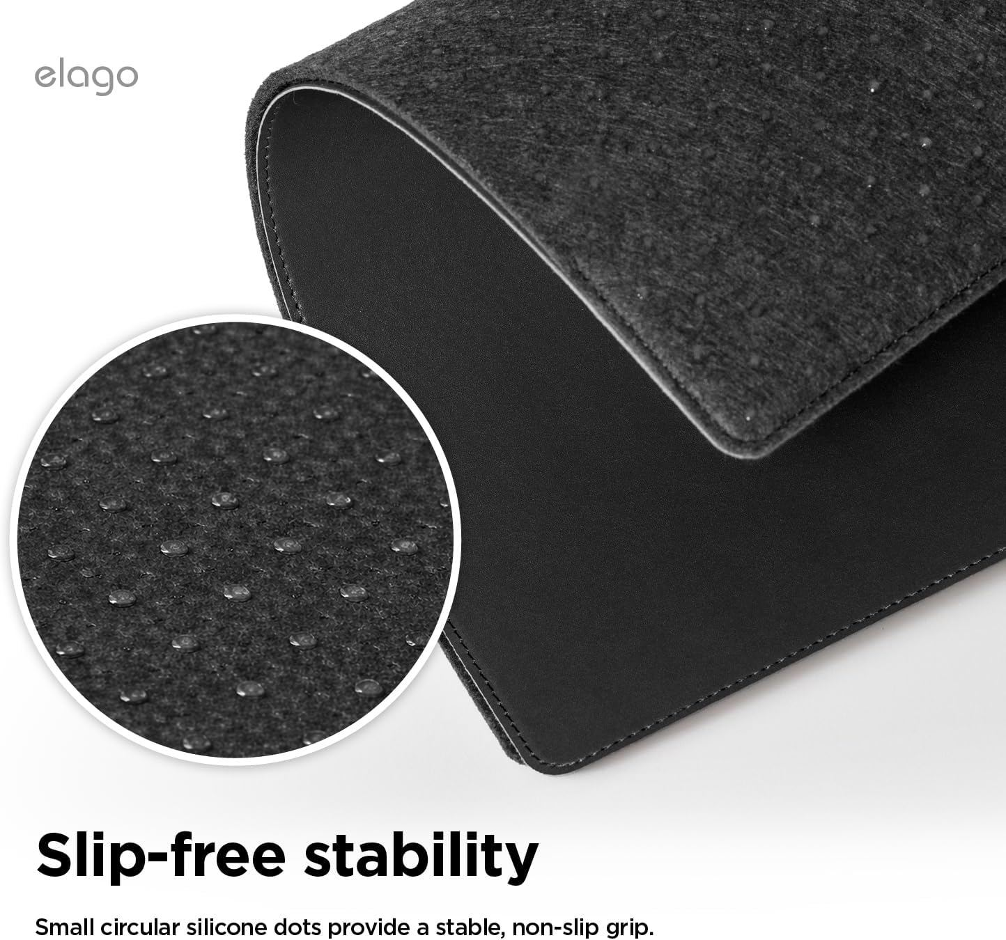 elago Smart Magnetic Desk Mat Compatible with All Magnetic Products -Paper Protector, Mouse Pad, Laptop, Non-Slip Top, Premium Waterproof Writing Pad for Office and Home (Stone [Large]