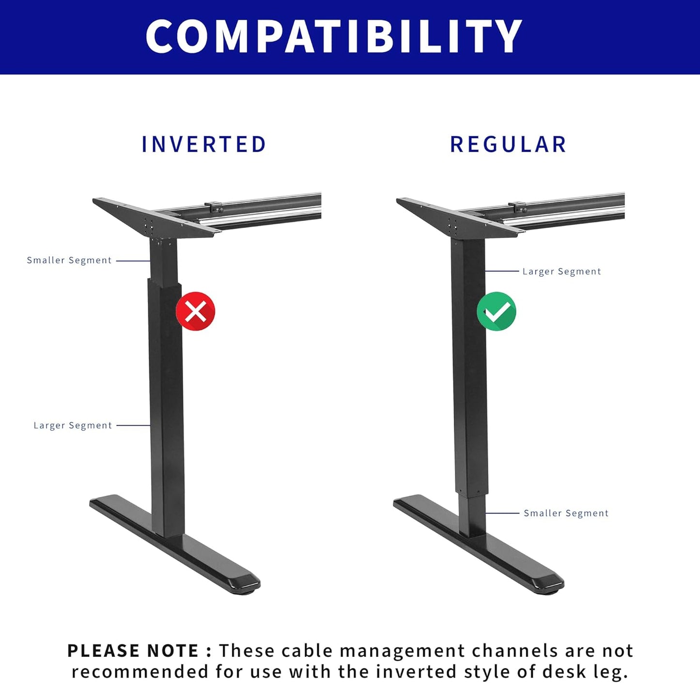 VIVO Steel Magnetic 14 inch Cable Management Channel for Under Desk Leg, No Drill Cord Organizer for Home Office, Black, DESK-AC01-1MB