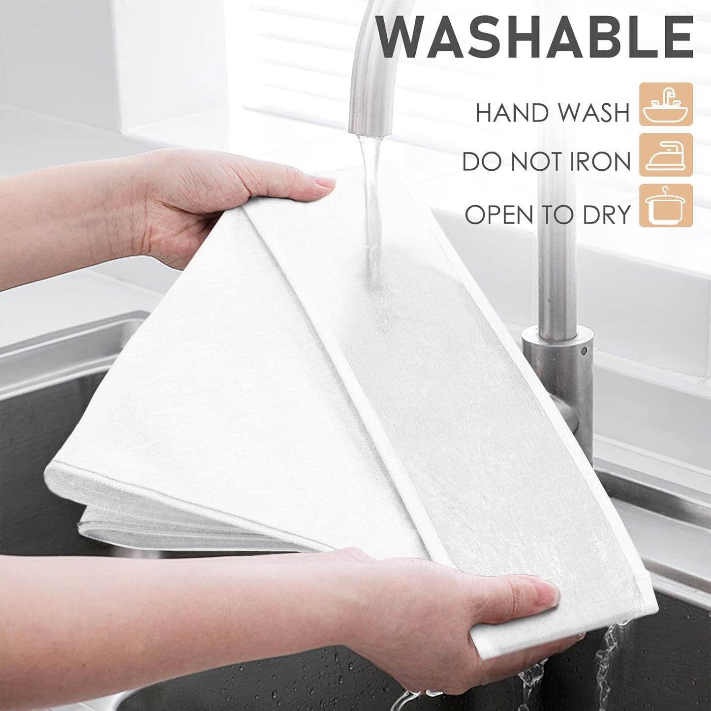 Criusia 6 Pack Large Drawer Organizer for Sock Underwear - Washable Heavy Duty Fabric Closet Organizers and Storage Bins - 90 Cells Dresser Organizer Divider for Baby Clothes, Ties, Belt (Grey)