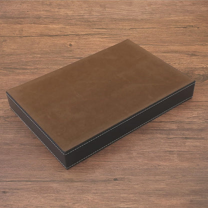 Desktop Glove Box, Nightstand or Dresser Organizer, Valet Tray, Entry Table Organizer, Dresser Storage Box,PU Leather Drawer Storage Decorative Trays.