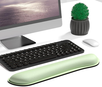 Dapesuom Enlarge Keyboard Wrist Rest, Cute Memory Foam Keyboard Wrist Cushion for Computer Desk Mats Support, Typing Pain Relief Ergonomic Mouse Pad Rests with Non-Slip Base for Gaming, Laptop, Purple