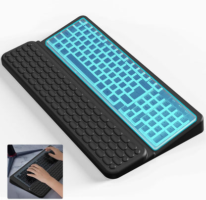 Keyboard Stand for Desktop, Keyboards Wrist Rest, Ergonomic Keyboards Holder for Easy Typing Working, Wrist pad for Keyboards with Comfortable Wrist Rest for Keyboard Pink