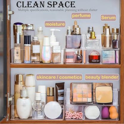 Acrylic Organizer 4-piece Makeup Organizer Countertop For Drawers Organizer Storage Bathroom Organizers And Storage Is A Good Choice For Desktop Finishing (4)