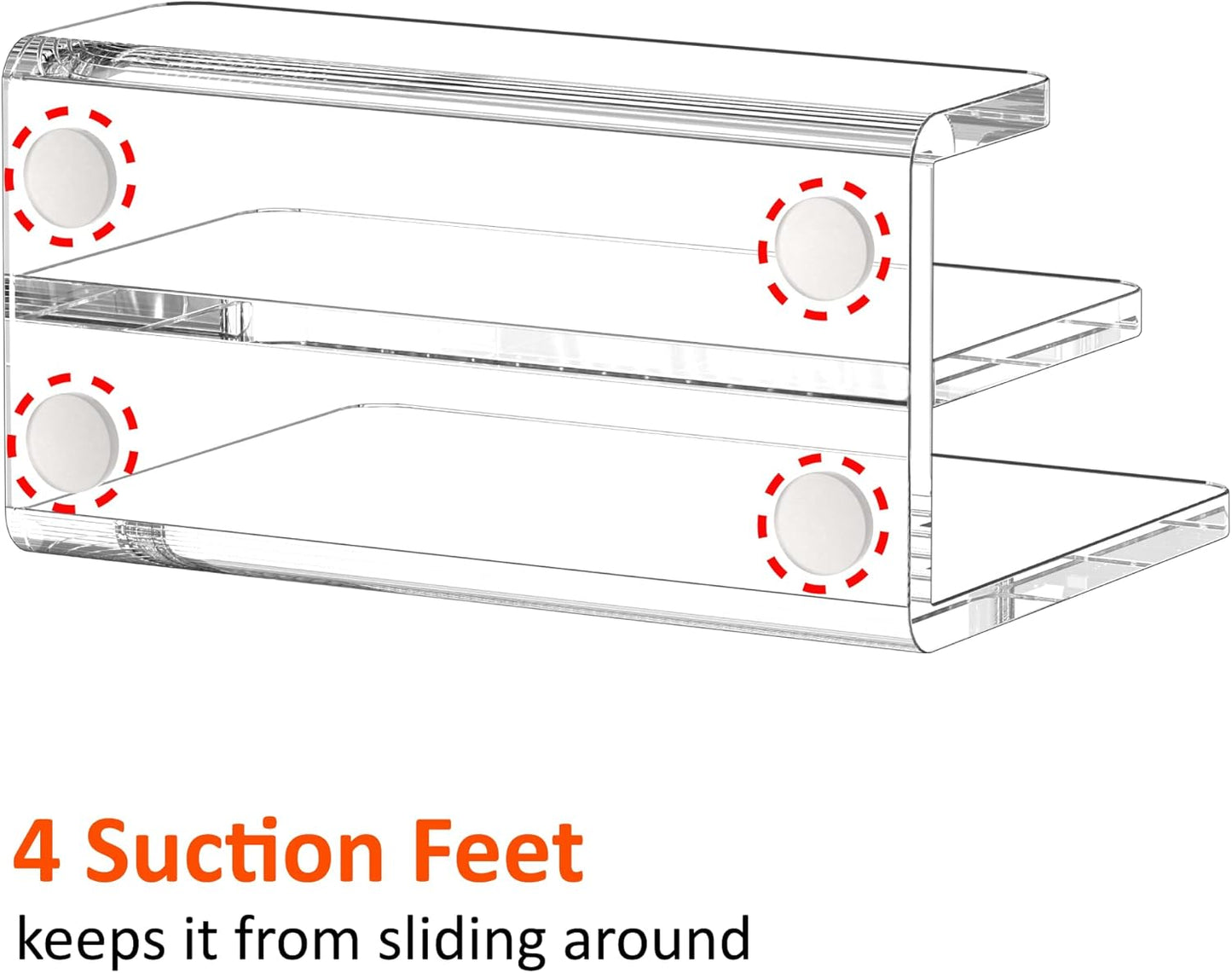 FUCDTEFC Desk Mail Organizer, 2 Section Clear Acrylic File Holder Letter Organizer, Vertical Lightweight Modern Envelope Holder Desk Accessories & Workspace Organizers for Office, Home, School