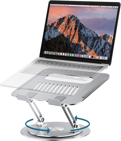 Lifelong Ergonomic Adjustable Laptop Stand for Desk - Height Up to 20" Portable Computer Laptop Riser Holder, Fits All MacBook Air & 10 15 17 Inches Laptops, Back to School Gift for Men & Women