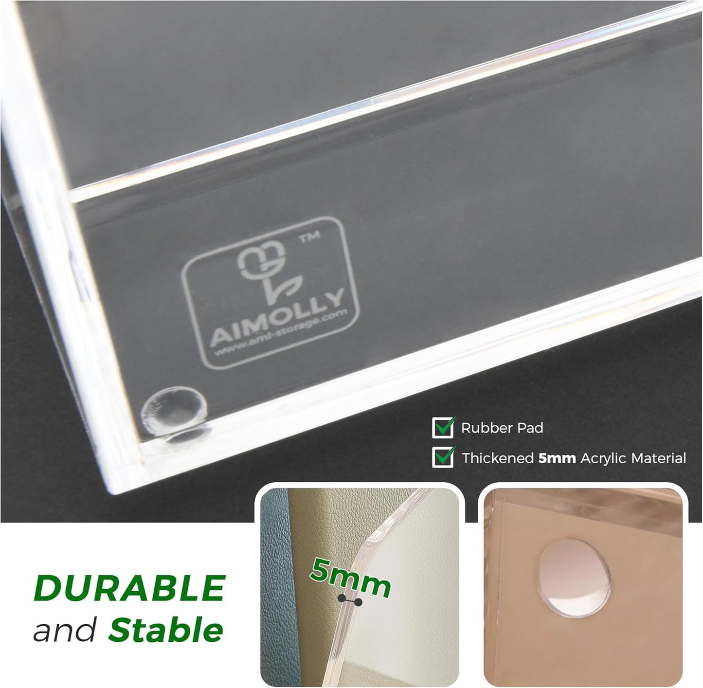 Acrylic Magazine File Holder, 4 Vertical Compartments Desk Document Sorter Organizer, Clear Folder Rack Binder for Office/Home/Classroom, for Documents, Tablet, Magazines, Books & Accessories