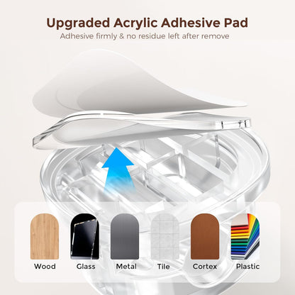 AhaStyle 6 Pack Magnetic Cable Organizer [1s Lock] Cord Holders Clips Strong Adhesive Cord Keeper [Smooth Adjustable] Hide Wire Cord Organizer for Nightstand Kitchen Car Office (Lavender)