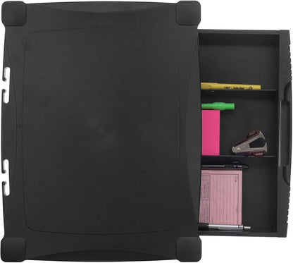 Kantek Single-Level Monitor Stand, 17" X 13.25" X 3" To 6.5", Black, Supports 50 Lbs